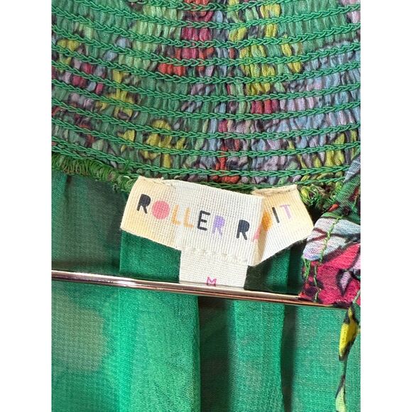 Roller Rabbit Women's Size Medium Hole Ashbury Floral Frida Maxi Dress - Picture 5 of 10